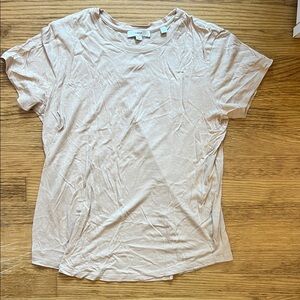 VINCE nude color Short Sleeve Tee